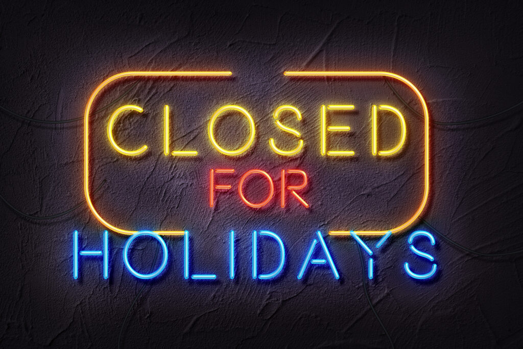 Holiday closings four county transit